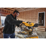 15 Amp Corded 12 in. Compound Double Bevel Miter Saw - Super Arbor