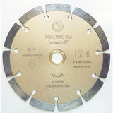 Whirlwind USA 6 in. 11-Teeth Segmented Diamond Blade for Dry or Wet Cutting Concrete, Stone, Brick and Masonry