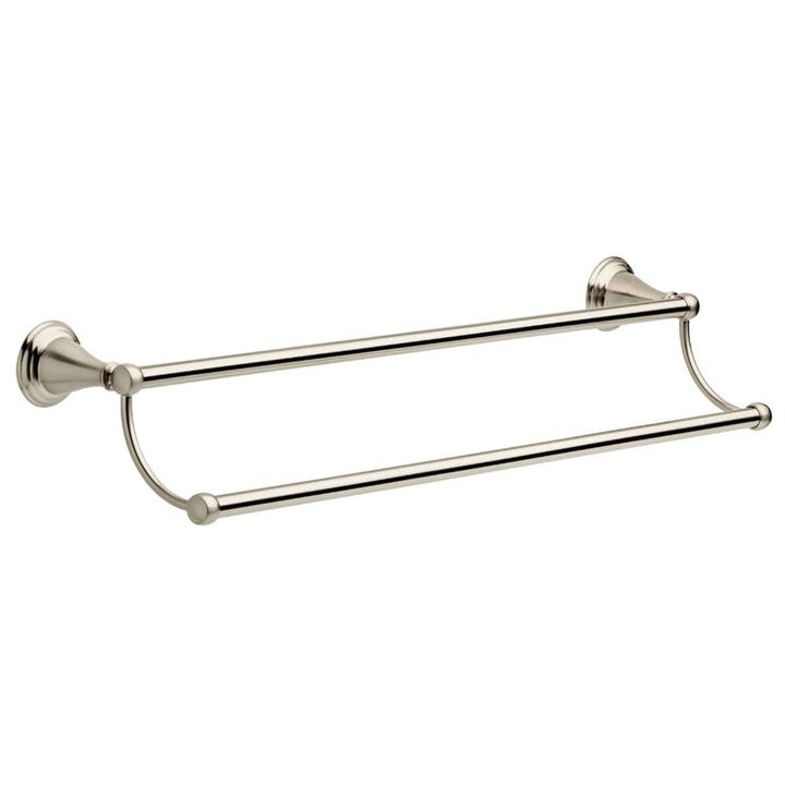 Delta  Windemere 24-in Brushed Nickel Wall Mount Double Towel Bar