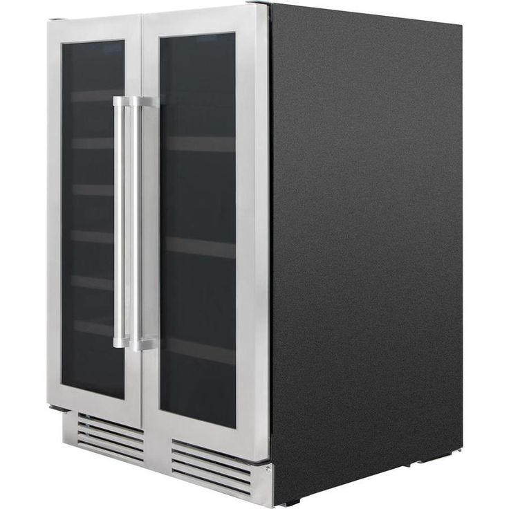 Thor Kitchen 116-Bottle Capacity Stainless Steel Dual Zone Cooling Built-In/Freestanding Wine Chiller