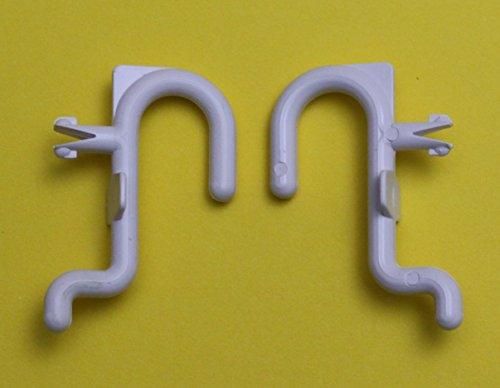 White Peg Board Hook Kit Garage Tool Storage Pegboard 50 pieces J Hook Style