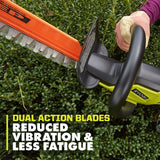 RYOBI ONE+ Lithium+ 22 in. 18-Volt Lithium-Ion Cordless Hedge Trimmer - 1.5 Ah Battery and Charger Included