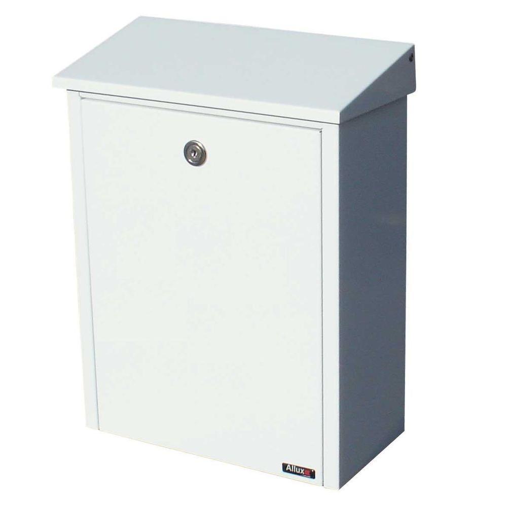 White Wall-Mount Locking Mailbox - Super Arbor