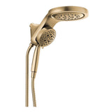 HydroRain Two-in-One 5-Spray 6 in. Dual Wall Mount Fixed and Handheld H2Okinetic Shower Head in Venetian Bronze - Super Arbor
