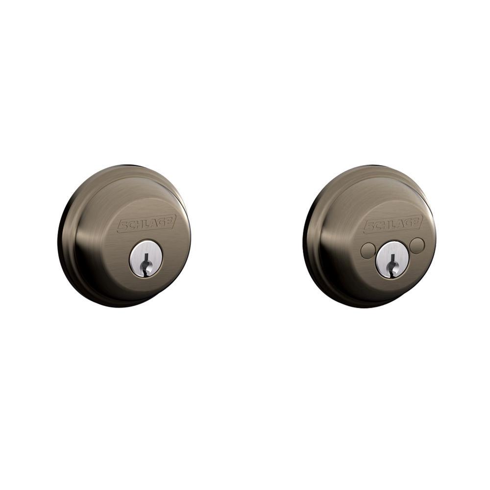 Satin Nickel Double Cylinder Deadbolt - Super Arbor