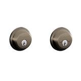 Satin Nickel Double Cylinder Deadbolt - Super Arbor