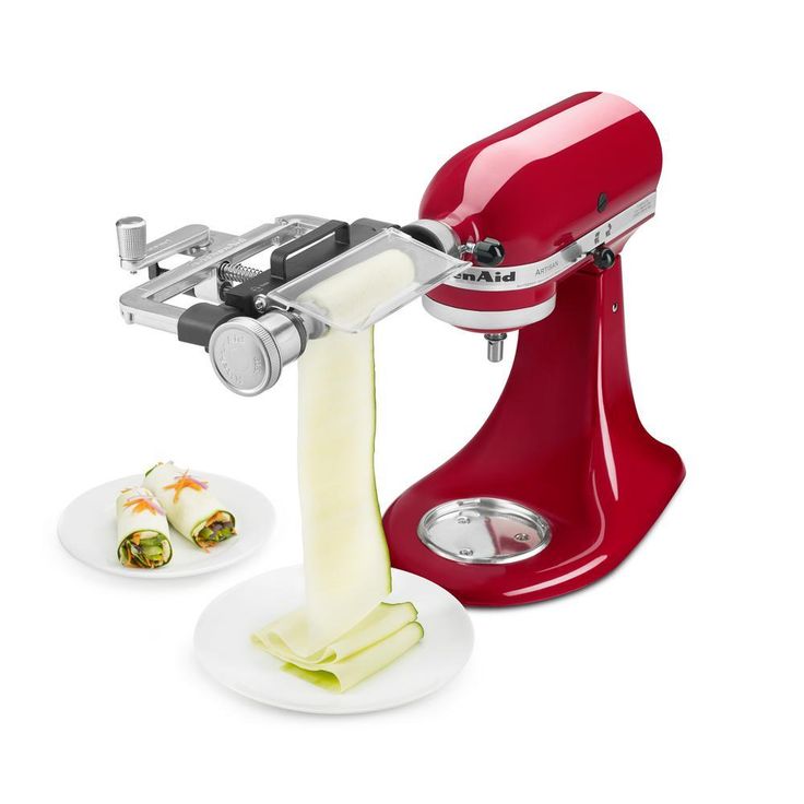 White Vegetable Sheet Cutter Attachment