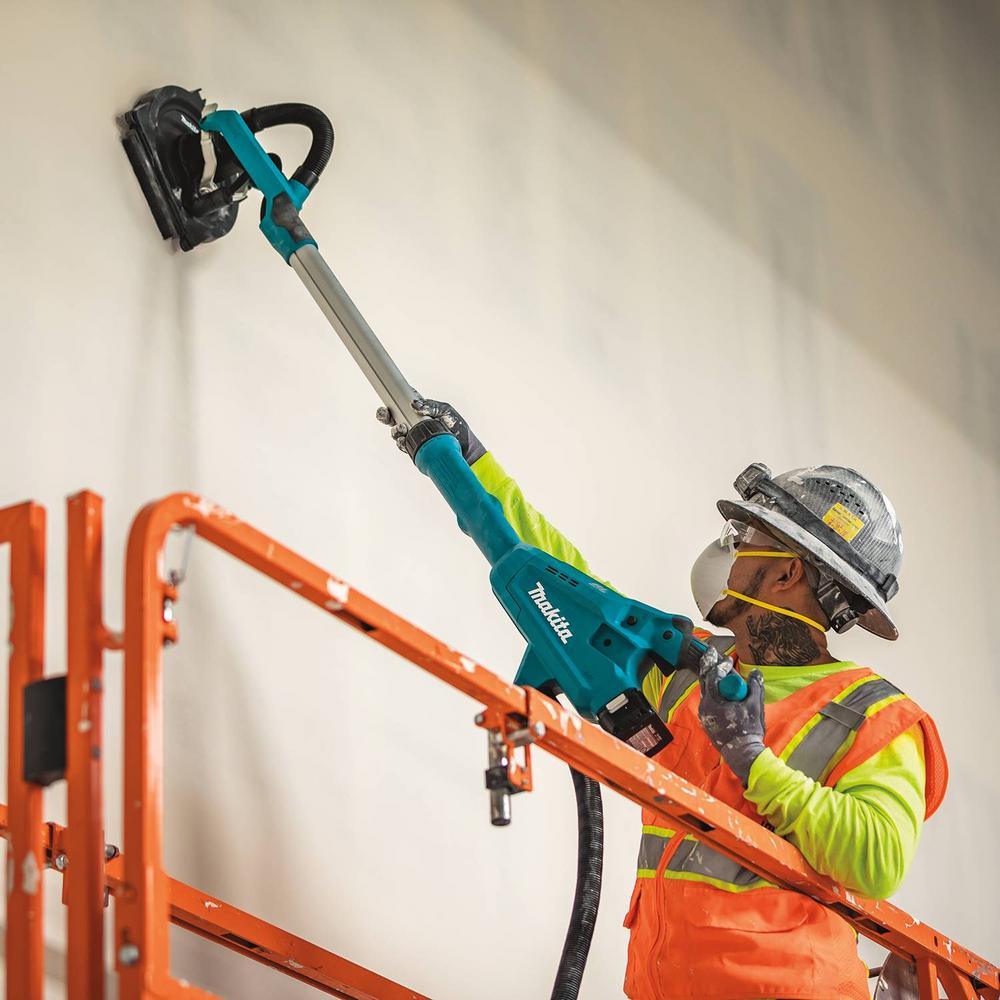 5.0 Ah 18-Volt LXT Lithium-Ion Brushless Cordless 9 in. Drywall Sander Kit, AWS Capable with bonus 18V LXT Cut-Out Saw - Super Arbor