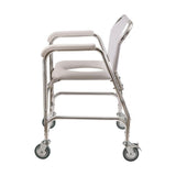 Shower Transport Chair in White - Super Arbor