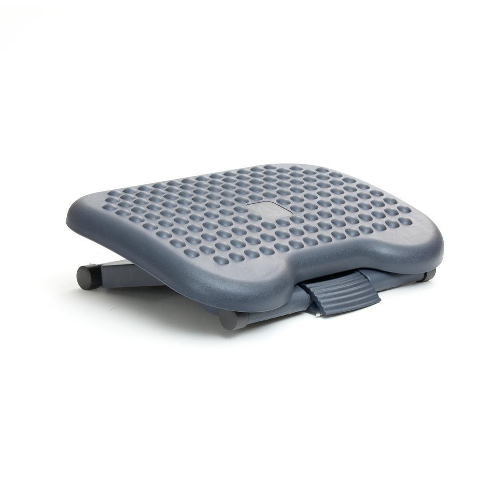 Black Plastic 3-Position Adjustable Height Ergonomic Foot Rest - Super Arbor