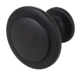1-1/4 in. Dia Oil Rubbed Bronze Classic Round Ring Cabinet Knobs (10-Pack) - Super Arbor