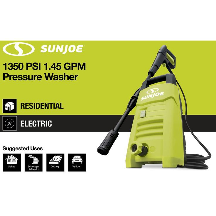 Sun Joe 1350 PSI 1.45 GPM 10 Amp Electric Pressure Washer