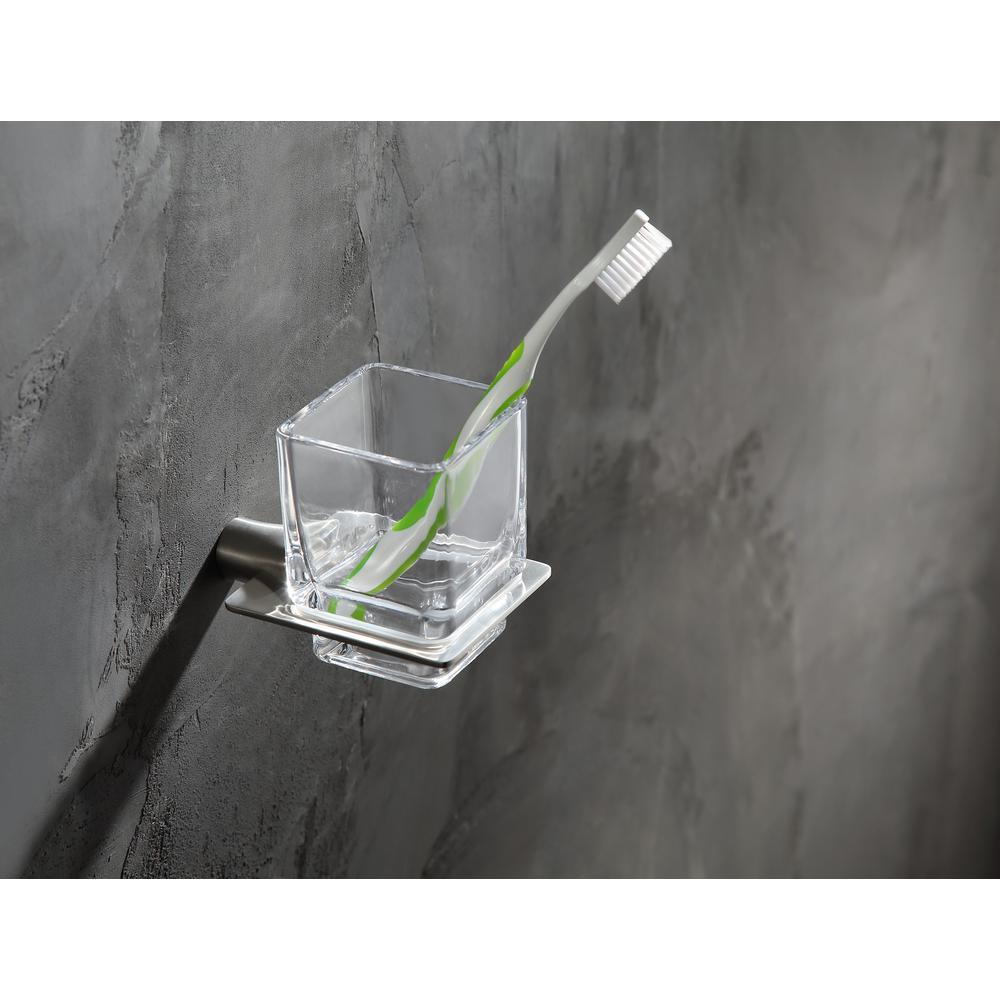Essence Series Toothbrush Holder in Brushed Nickel - Super Arbor