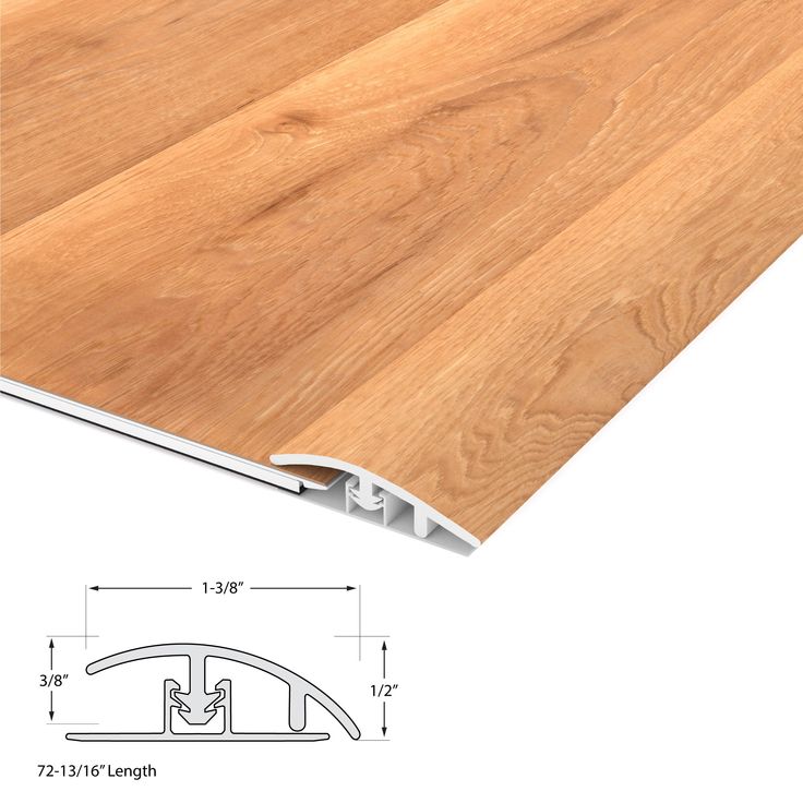 CALI Mute Step South Seas Oak 0.56-in T x 1.37-in W x 72-in L Vinyl Reducer
