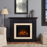 Silverton 48 in. Electric Fireplace in White - Super Arbor