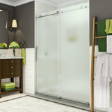 Coraline 56 in. to 60 in. x 76 in. Frameless Sliding Shower Door in Matte Black - Super Arbor