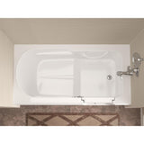 HD Series 60 in. Right Drain Step-In Walk-In Soaking Bath Tub with Low Entry Threshold in White - Super Arbor