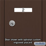 Bronze Vertical Mailbox with 3 Compartments and Private Access