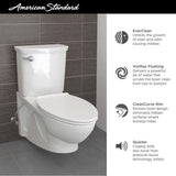 Glenwall VorMax 1.28 GPF Single Flush Toilet with Left Hand Trip Lever in White (Seat Not Included) - Super Arbor