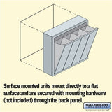 4-Door Aluminum Vertical Mailbox with Master Commercial Lock