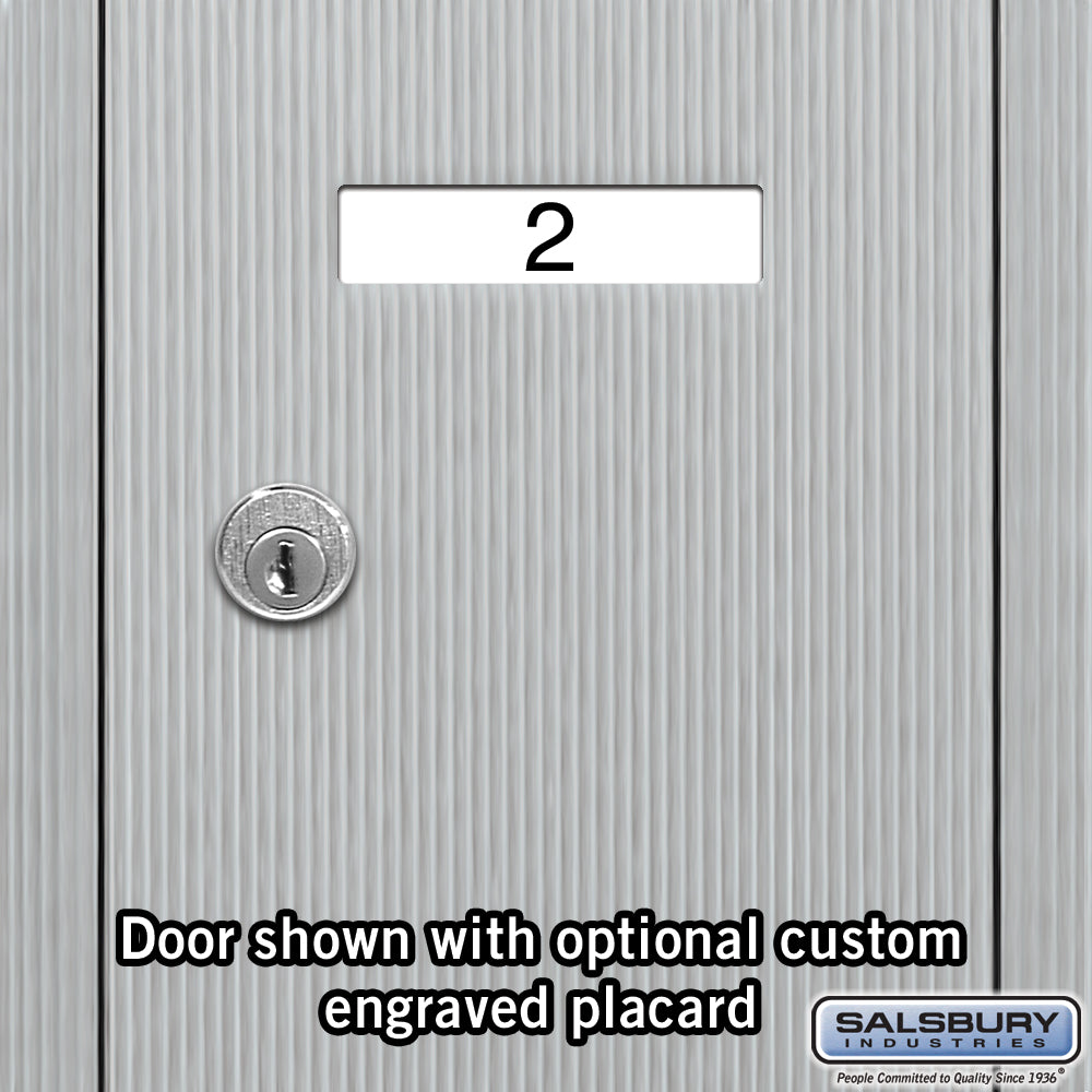 Salsbury Aluminum Surface-Mounted USPS Access Vertical Mailbox with 4 Doors, 24.25"W x 19"H x 7.5"D