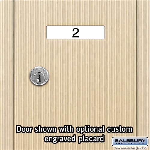 4-Door Sandstone Recessed Vertical Mailbox with USPS Approval