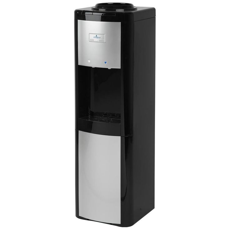 3-5 Gal.  ENERGY STAR Room/Cold Temperature Top Load Water Cooler Dispenser w/ Adjustable Cold Thermostat Black/Platinum