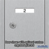 6-Door Aluminum Vertical Mailbox with Private Access
