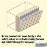 6-Door Sandstone Vertical Mailbox with Master Lock for Private Access
