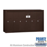 Bronze Vertical Mailbox with 3 Compartments and Private Access