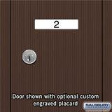 Bronze Vertical Mailbox with 3 Compartments and Private Access
