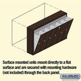 Bronze Vertical Mailbox with 3 Compartments and Private Access