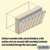 6-Door Sandstone Vertical Mailbox with Master Lock for Private Access