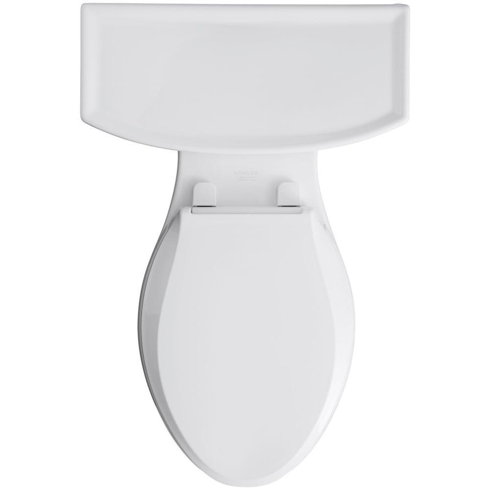 Archer Comfort Height 2-piece 1.28 GPF Single Flush Elongated Toilet with AquaPiston Flushing Technology in Black Black - Super Arbor