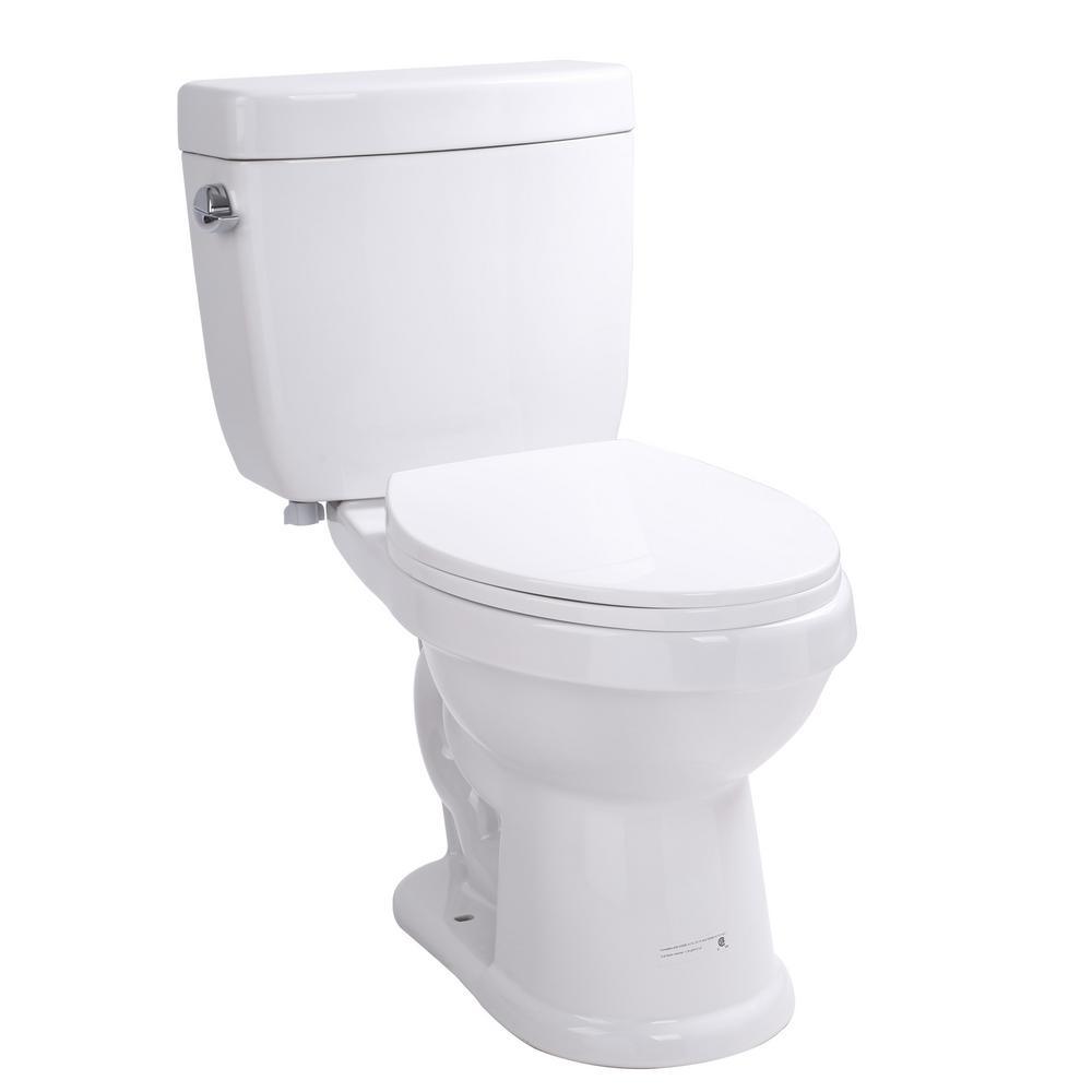 Nova Heated 52.8 in. Walk-In Whirlpool and Air Bath Tub in White with 1.28 GPF Single Flush Toilet - Super Arbor