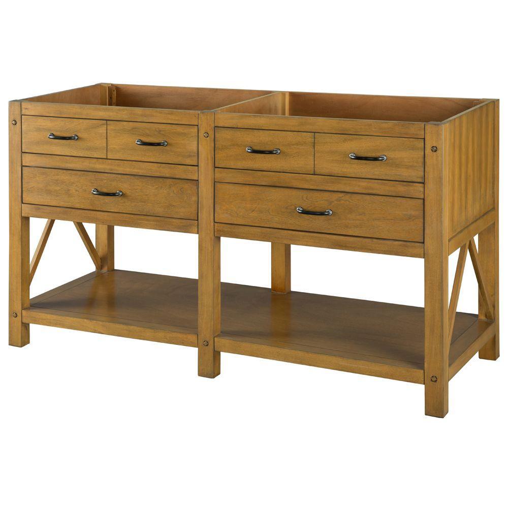 Avondale 60 in. Vanity Cabinet Only in Pine - Super Arbor