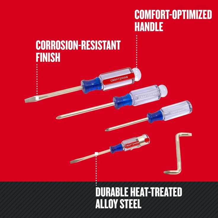 CRAFTSMAN 5-Piece Acetate Handle Screwdriver Set