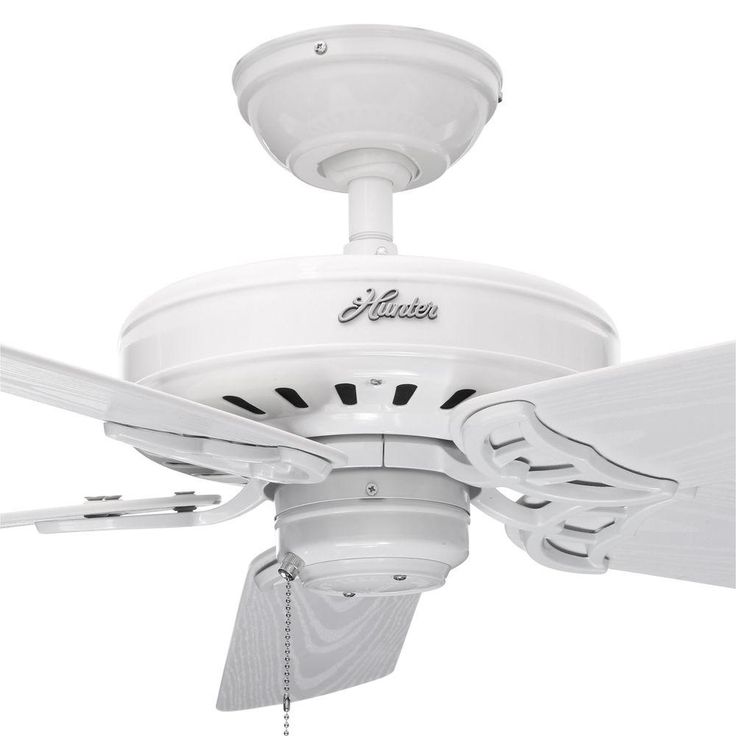Bridgeport 52 in. Indoor/Outdoor White Damp Rated Ceiling Fan