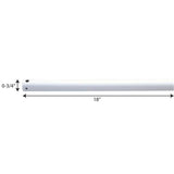 AirPro 18 in. White Extension Downrod