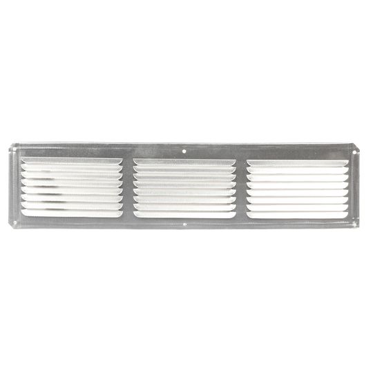 GAF Master Flow EAC Soffit/Undereave Vent, Aluminum, 4 x 16 in, Mill Finish