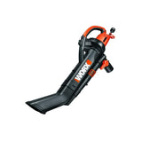 Worx 210 MPH 350 CFM Electric 12 Amp Leaf Blower/Mulcher/Vac with Metal Impeller - Super Arbor