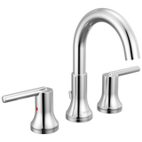 Delta Trinsic Chrome 2-Handle Widespread WaterSense Bathroom Sink Faucet with Drain