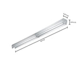 32-Watt 4-Light White 8 ft. Tandem Fluorescent Strip Light - Super Arbor