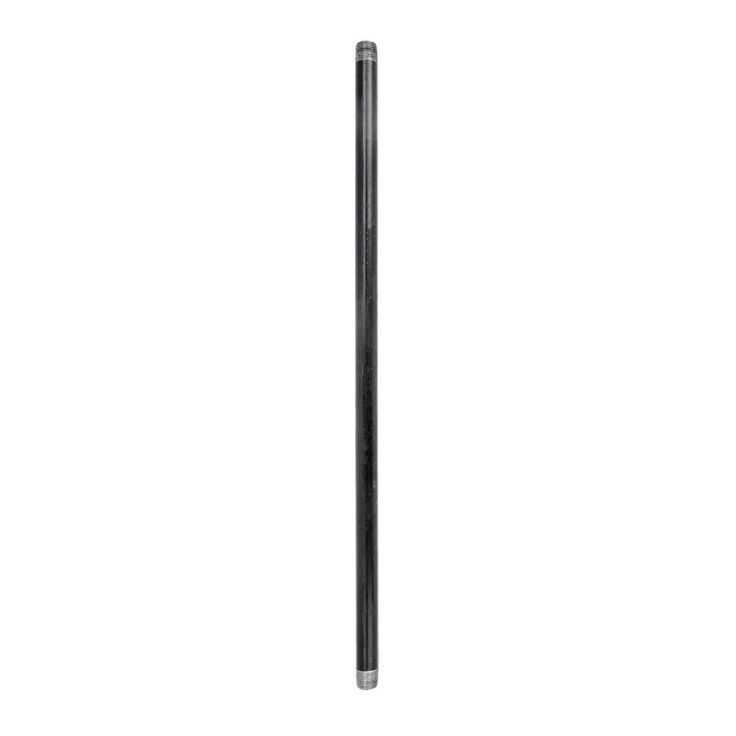 1/2 in. x 1.5 ft. Black Steel Schedule 40 Cut Pipe