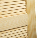28 in. x 80 in. Louvered Solid Core Unfinished Wood Interior Door Slab - Super Arbor
