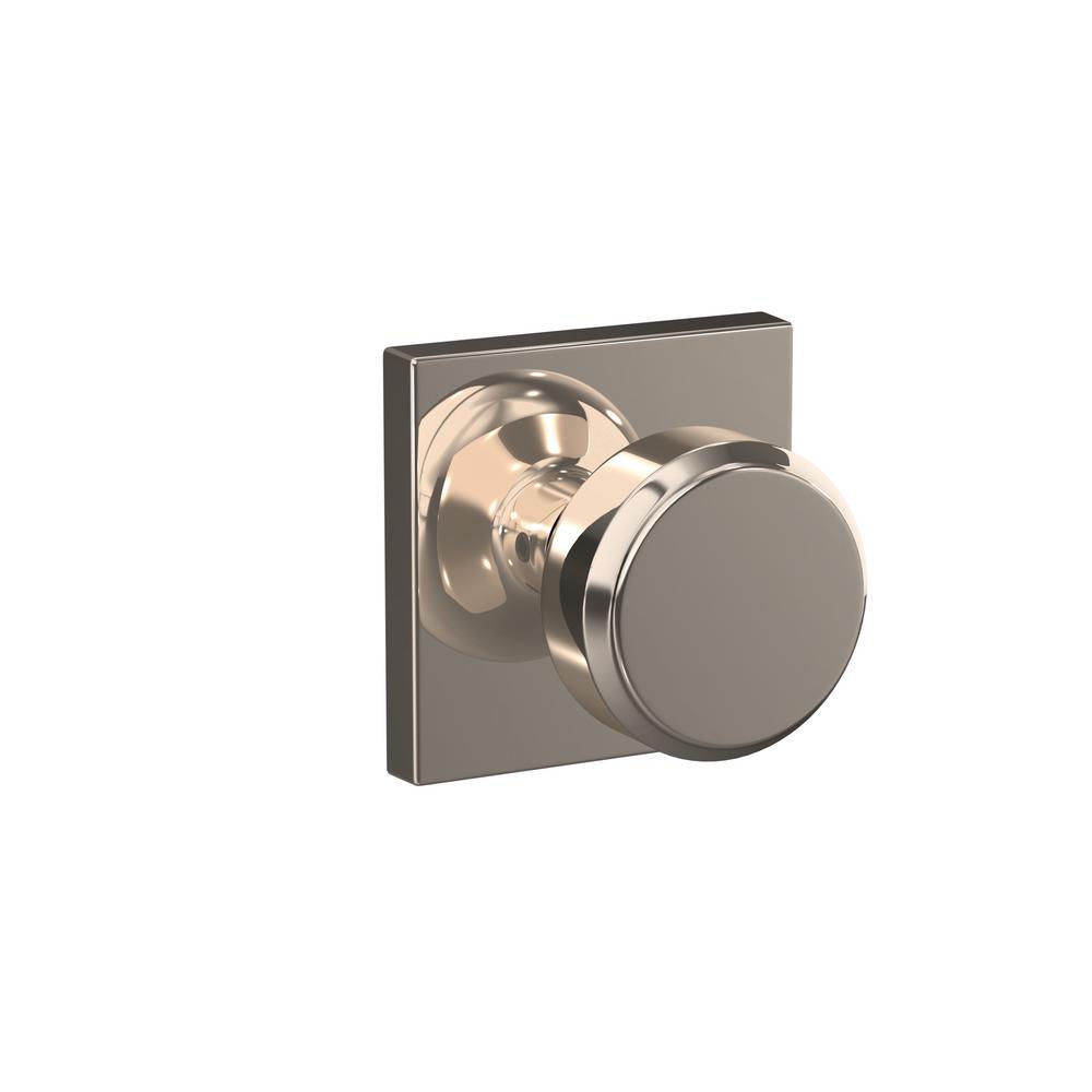 Custom Bowery Matte Black Collins Trim Combined Interior Door Knob - Super Arbor