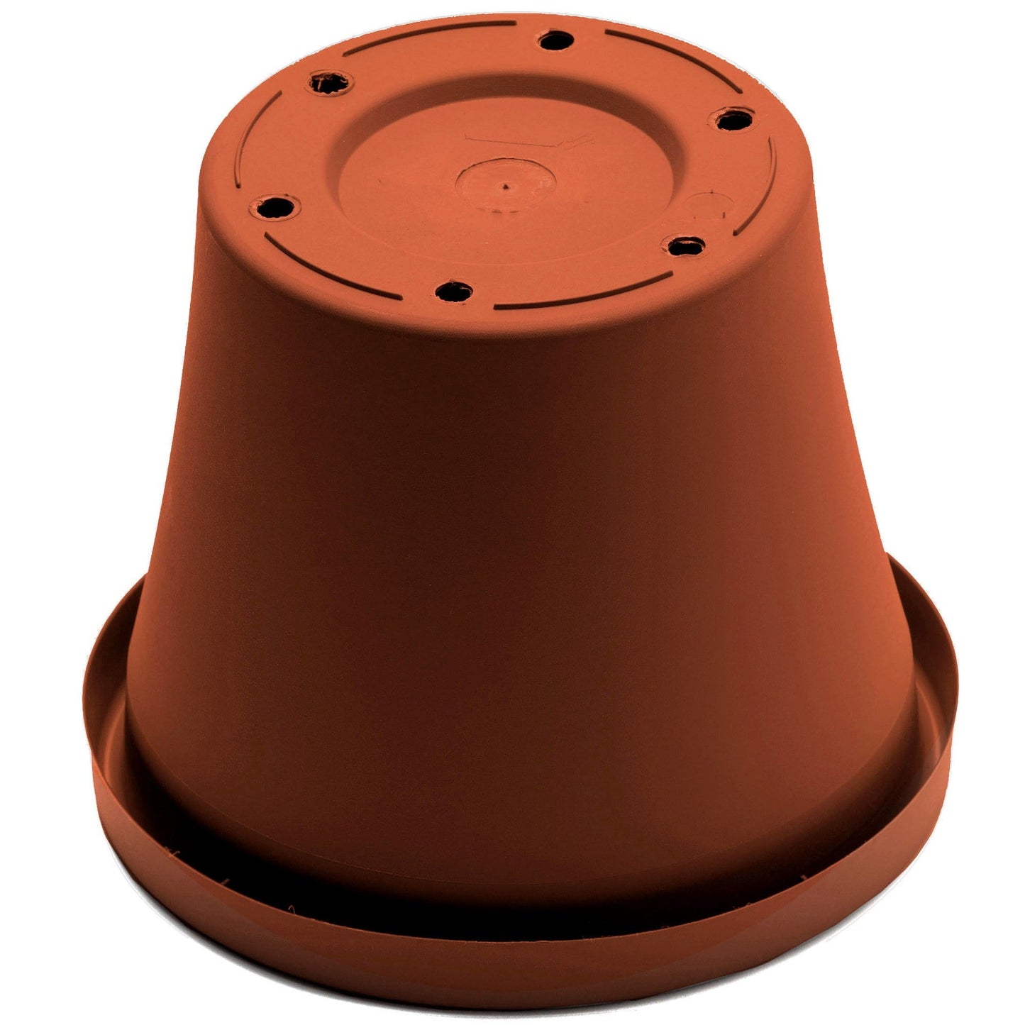 Bloem Terrapot 17.2 in. H x 20 in. Dia. Resin Traditional Planter Terracotta Clay