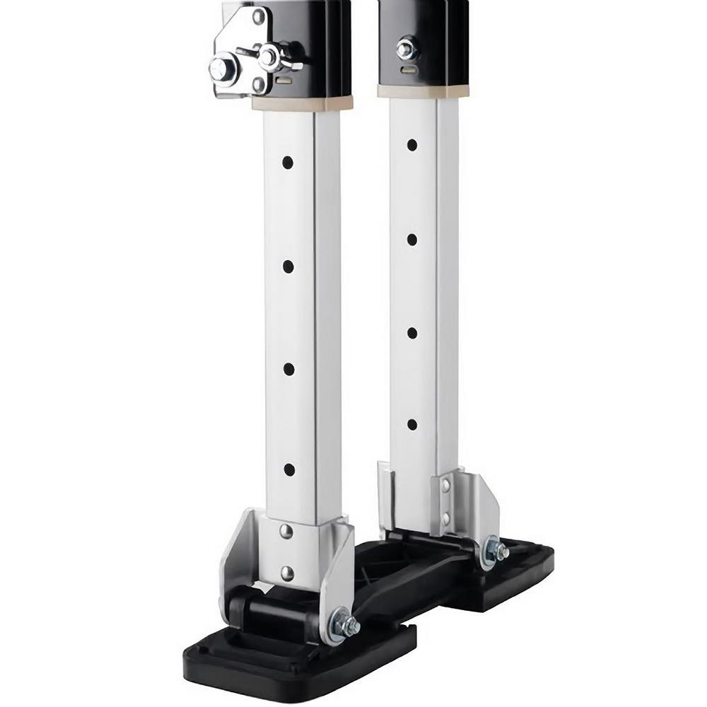 24 in. to 40 in. Adjustable Height Black Drywall Stilts - Super Arbor
