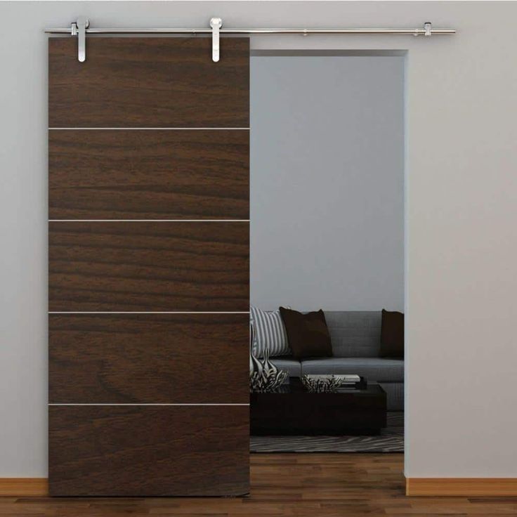 72 in. Stainless Steel Top Mount Sliding Barn Door Track and Hardware Kit