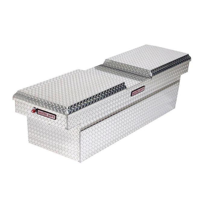Weather Guard 71.5 Diamond Plate Aluminum Full Size Crossbed Truck Tool Box - Super Arbor